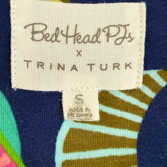 TRINA TURK x BedHead Shorty PJ Set - Zanzibar Stretch Jersey Size S - Picture 6 of 16
